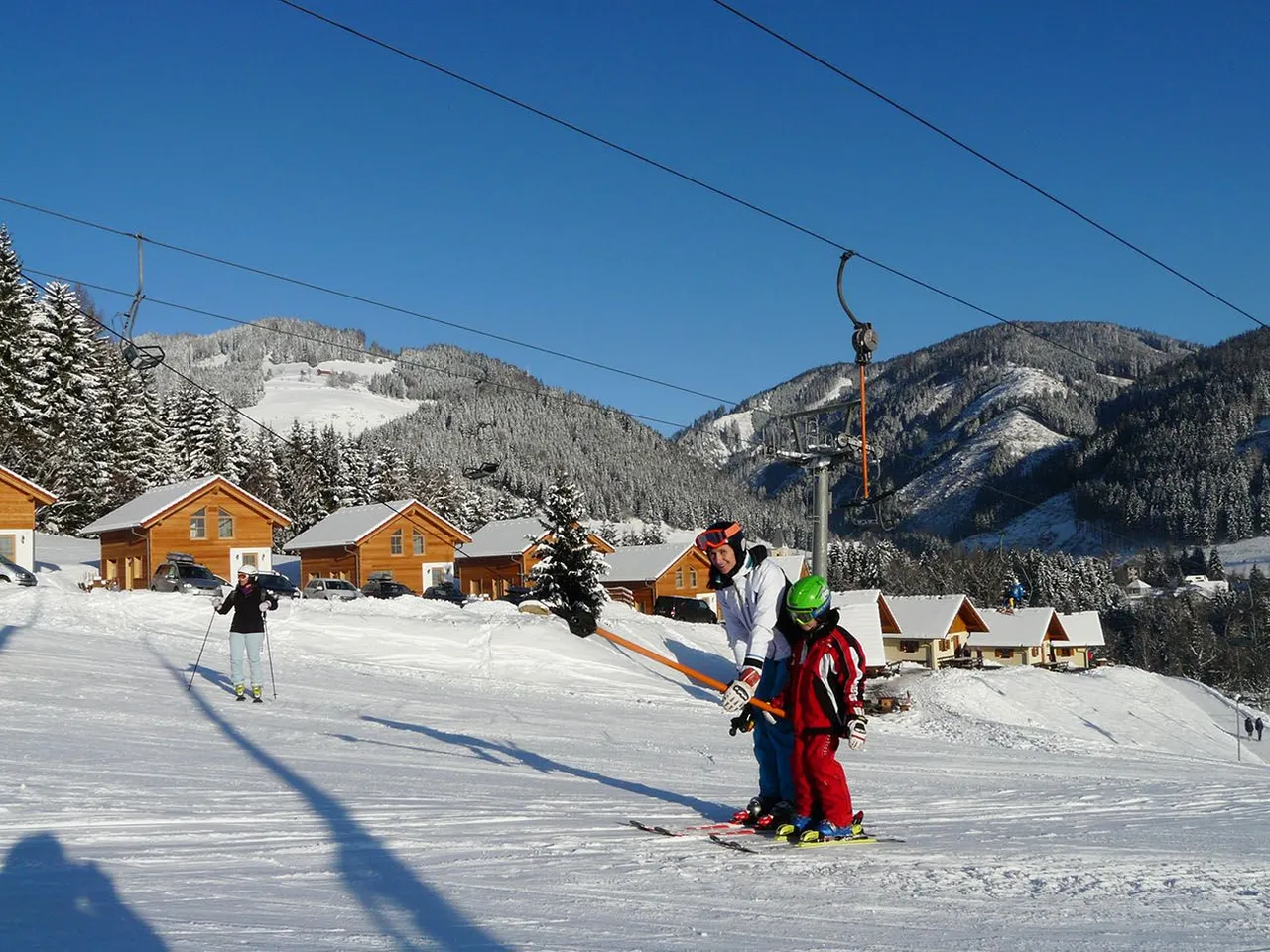 Familienskiurlaub an der Piste