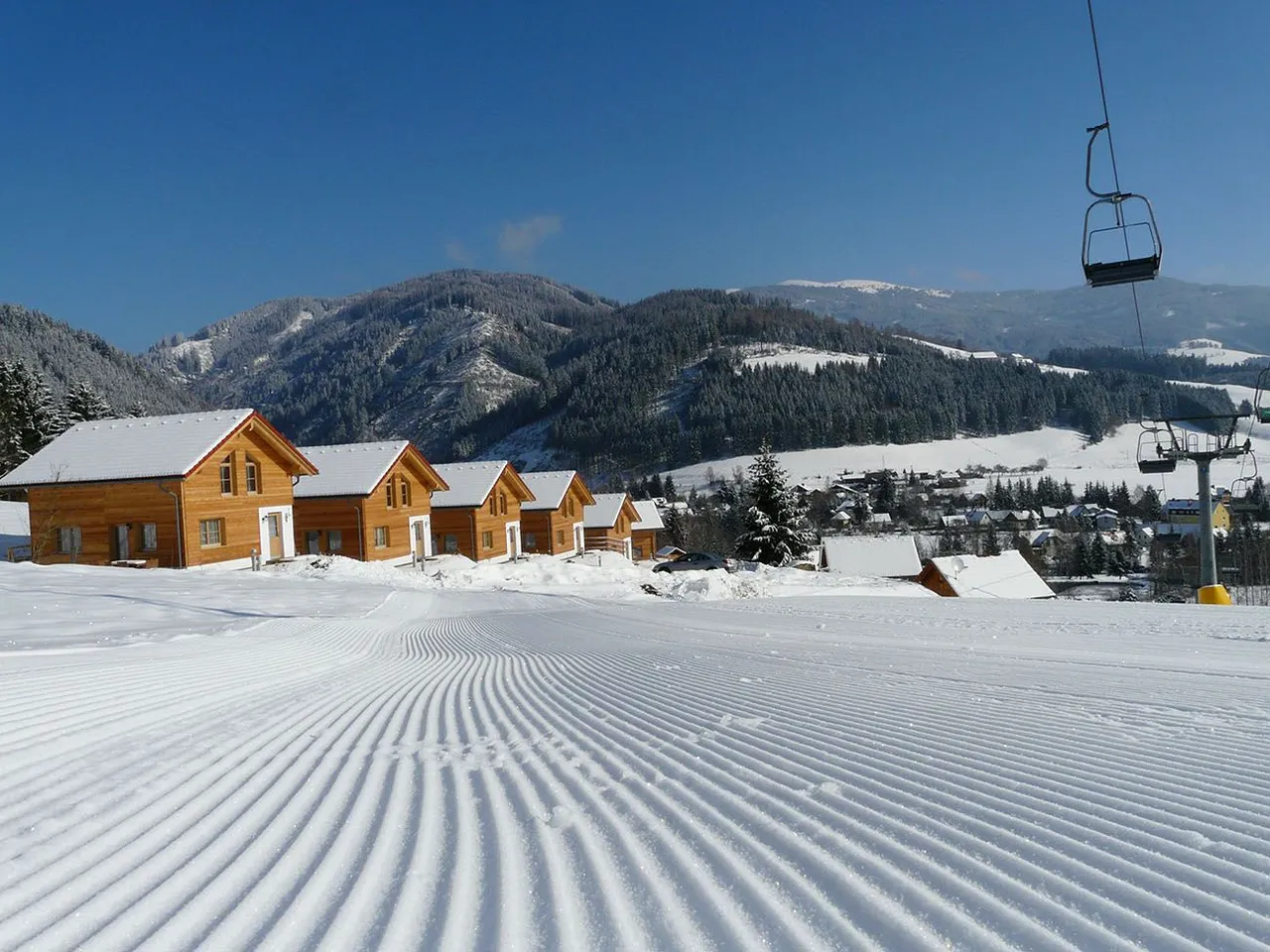 Ferienhäuser an der Skipiste